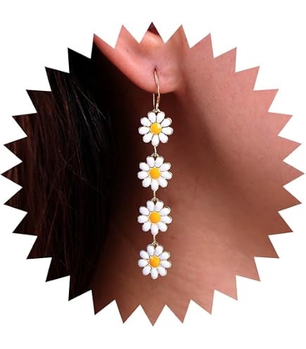 Collana girocollo con perline di fiori di marghera colorati