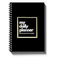 Amazon Brand - Eono Daily Planner Undated, Schedule Your Day, Manage to-do List, Goals Tracker, Wellness Tracker - 3 Month Planner (Black/My Daily Planner)