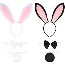 FRCOLOR Hasenohren-Stirnband Aus Schwarzem Satin – Für Halloween, Ostern, Cosplay & Mottopartys