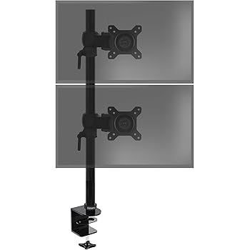 RICOO Support PC pour 2 ecrans superposé Vertical TS3511 Double Bras ...