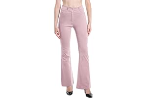 Laphilo Pantaloni da Donna Svasati Effetto Jeans Estensibile Vita Alta Skinny Push up Zampa Elefante Campana in Denim Slim Fit cod.3050