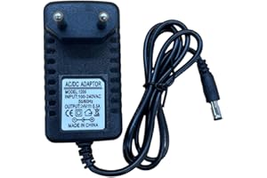 Zasilacz sieciowy 24 V 0,5 A, Lelukee 12 W, uniwersalny zasilacz, AC 100-240 V, 50/60 Hz, kompatybilny z telewizorem, modemem, paskami LED, routerem, monitorem sieciowym