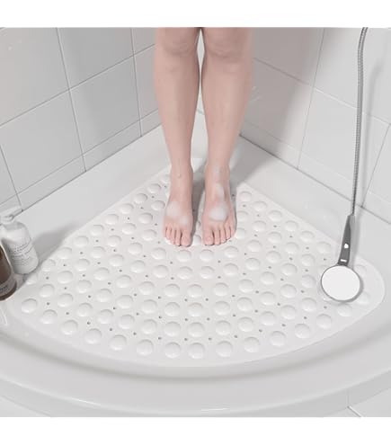 Tapis De Douche Doux En Luffa – Antidérapant, Anti-moisissure, Lavable En Machine, Plusieurs Tailles Et Couleurs