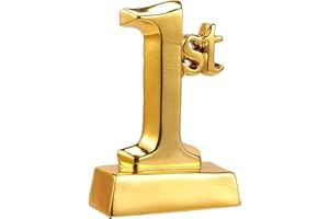 Trophée Coupe 1ère Place - Trophée Récompense en Or de Première Place pour Tournois Sportifs, Compétitions, Fêtes, 14 x 9 x 4,5 cm