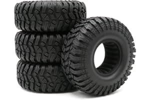 hobbysoul 4Stk RC 1.9 Crawler Schlamm Reifen Mud Tire Höhe: ca. 114mm(4,49 Zoll) für 1.9 Beadlock Felgen