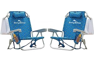 Tommy Bahama Backpack Beach Chair Blue Flower 2 Pack