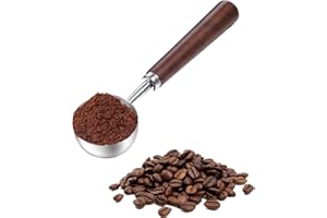 Heanvmyss Cuchara Medidora de Café,Cuchara Medidora Gramos,Cuchara Dosificadora de Acero Inoxidable para Granos de Café,Polvo,Té Suelto,Azúcar,Harina(15ml)