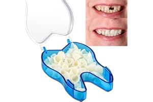 UJOOGBU 50PCS Temporary Tooth Crown,Resin Fake Teeth,Front Tooth Replacement,Tooth Repair Kit,Temporary,Tooth Replacement Kit,Denture Repair Kit for Oral Care,Temporary Crowns for Teeth,False Tooth Crown