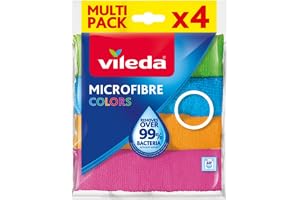 Vileda mikrofiber universalduk färger, 1 förpackning med 4 stycken