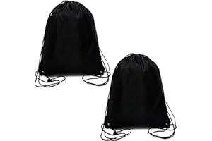 Senshuomy Drawstring Bags Swimming Sports Back Pack Drawstring Gym Bag for Mens & Womens - Ideal for School Travel, Picnic, Holidays, Shopping, Yoga （2pcs