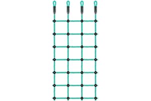 BeneLabel Red de escalada para niños, interior y exterior, jardín, estructura de escalada, red para habitación infantil, cuerda de nailon, escalera para dispositivos de juego, columpio infantil, casa