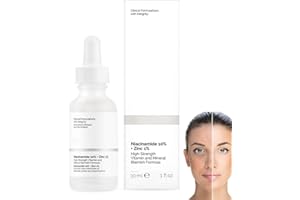 INSKIN Face Moisturiser, 10% Niacinamide Serum+ 1% Zinc Serum, High-Strength Vitamin to Control Excess Oil and Redness, Tackles Blemishes, Minimises Pore, Brightening Serum for Blemish-Prone, Dull Skin(30ml)