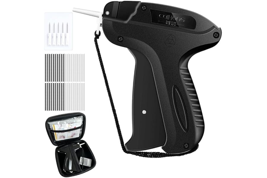 Stitchy Quick Clothing Fixer, Mini Stitch Gun for Clothes, Clothing Stitch Tagging Gun with Case,Stitchy Tool with 6 Needles,1500 Black & 1500 White 5mm Micro Fasteners
