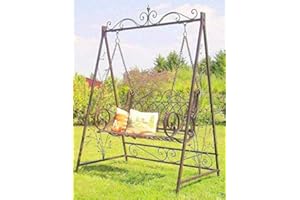 DENK Balancelle de jardin 1868 en métal forgé