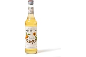 Monin Sirope Amaretto - Paquete de 3 x 700 ml - Total: 2100 ml