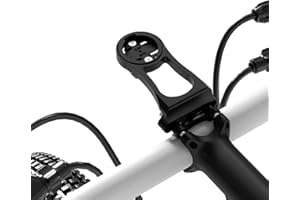 BIBERAXLE 38mm Bike Stem Computer Mount for Garmin Edge Explore， Lightweight Aluminum Alloy Bicycle GPS Out Front Mounts, Flashlight and Action Camera Install, Compatible with Bryton, Wahoo, and CATEYE Black