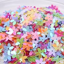 OLYCRAFT 1100 Pcs Paillettes Laser Rondes 20mm - 6 Couleurs Vives Avec Trou Pour Bijoux DIY, Couture, Scrapbooking Et Déco Artisanale