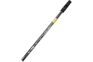 PRODBUY Black Mouthpiece Feadog Brass D Irish Tin Whistle