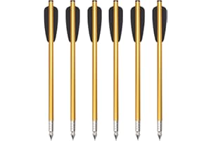 NIKA ARCHERY Pistola de Perno de Ballesta Ballesta Flechas de Ballesta de Aluminio con Tornillos de Impacto 50 a 80 LBS para Tiro con Arco de precisión de Caza