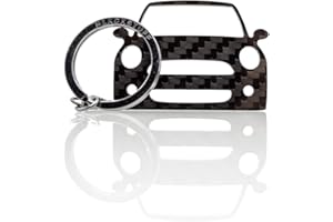 BlackStuff Porte-Clés En Fibre De Carbone Compatible Avec Cooper S R56 R57 2006-2013 Voiture