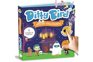 Ditty Bird Spooky Sound Book for Toddlers | Interactive Musical Board Book for Kids 1-3 | Sturdy Baby Sound Book with Fun Halloween Sounds