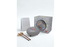 JUEGACONMIGO BABY TAMBÚ.Tamburo a Lingua in Acciaio 6 Pollici (15 cm). Tamburo Metallico a 8 Note. Handpan Drum, Strumento a Percussione Metallico (Grigio - Smoky Loky)