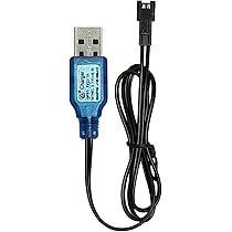 Câbles De Charge USB Pour Batteries RC 3.7V - Lot De 2, Longueur 60 Cm, Prise 3.5mm, Pour Drone, Voiture Télécommandée