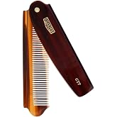 Uppercut Deluxe CT7 Flip Pocket Sized Comb, Tortoise Shell &amp; Katlanabilir Tarak