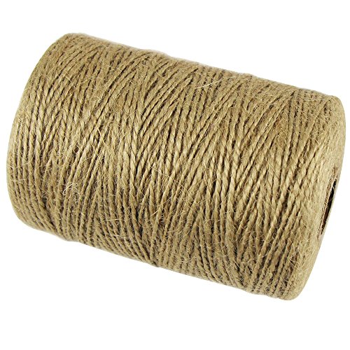 EDGEAM     Cordel de Yute Natural   para Manualidades y Bricolaje  200 Metros 