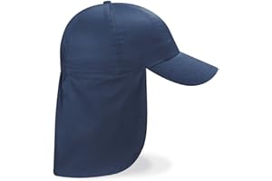 BEECHFIELD CHILDRENS LEGIONNAIRE HAT CAP 100% COTTON - 9 COLOURS (RED)