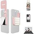 amaran Go Mini Mobile Phone Light, Magnetic LED with Dual Mirror Light, Adjustable CCT from 2700K-6500K, 10 Light Effects, USB-C Fast Charging, Soft & Precise Light for Mobile Creative Pink