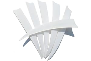 SHARROW 50pcs Archery Arrow Fletchings 5 inch Shield Cut Arrow Feather Right Wing