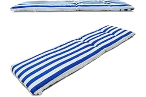 VIGIVISION Cojín Tumbona. Colchóneta para Tumbona Medidas 180x55X8cm. Azul