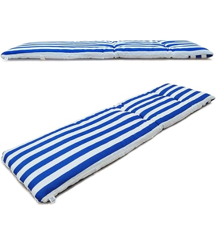 Coussin Pour Chaise Longue LILENO HOME - Vert Turquoise 190x60x6 Cm - Imperméable Et Confortable