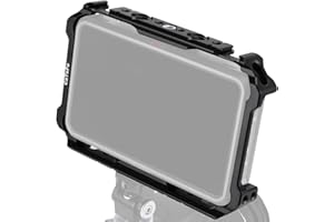 CaTeFo Cage Ninja V pour Atomos Ninja V/Ninja V+/Ninja Ultra/Shinobi/ZATO Connect Monitors Cage avec rail NATO intégré et sabot froid VN02