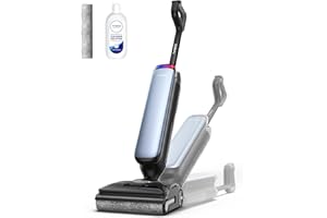 Tineco Floor One S9 Artist Odkurzacze na sucho i mokro, 22 kPa, SmartDrive 360°, zapobiegająca splątaniu, samooczyszczanie, czas pracy 50 min, czyszczenie dwóch krawędzi, 180°-Lay-Flat, 85℃ Flashdry