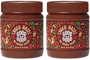 GOOD GOOD Belgian Choco Hazel with Stevia and Maltitol - No Added Sugar - Chocolate Hazel Spread - Gluten Free - Vegetarian Friendly - 12 oz (350g) x 2