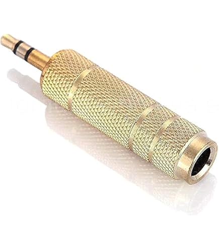 Mobi Lock 2 Stück Audio-Adapter - 6,35 Mm Stecker Zu 3,5 Mm Buchse (1/4" Auf 1/8") Stereo