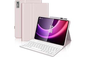 JADEMALL Keyboard Case for Lenovo Tab P11 (2nd Gen) 11.5", Magnetically Detachable Wireless Bluetooth Keyboard with Slim Protective Cover for Lenovo Tab P11 (2nd Generation) 11.5 Inch 2022 Tablet, Pink