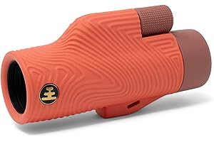 Nocs Provisions Field Tube 8x32 Wasserdichtes Monokular, 8X Vergrößerung Teleskop, Bak4 Prisma, Breites Sichtfeld für Vogelbeobachtung, Rucksackreisen & Wildtierbeobachtung - Korallenrot