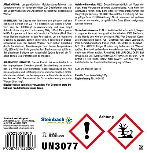 Steinbach Poolchemie, Total Blue 20 g, weiß, 10x10x20 cm, 0752305 - 4