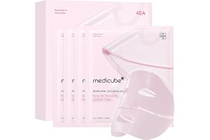 medicube Jelly Gel Mask with Salmon DNA PDRN Pink Collagen | Mascarilla Facial Nocturna Efecto Glass Skin, Hidratación y Efecto Reafirmante, Cosmética Coreana, 28 g x 4 Unidades