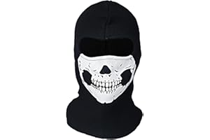 keland Ghost maska sztormowa z kodem, straszna czaszka, pełnotwarzowa kominiarka na Halloween, cosplay/narty/motocykl