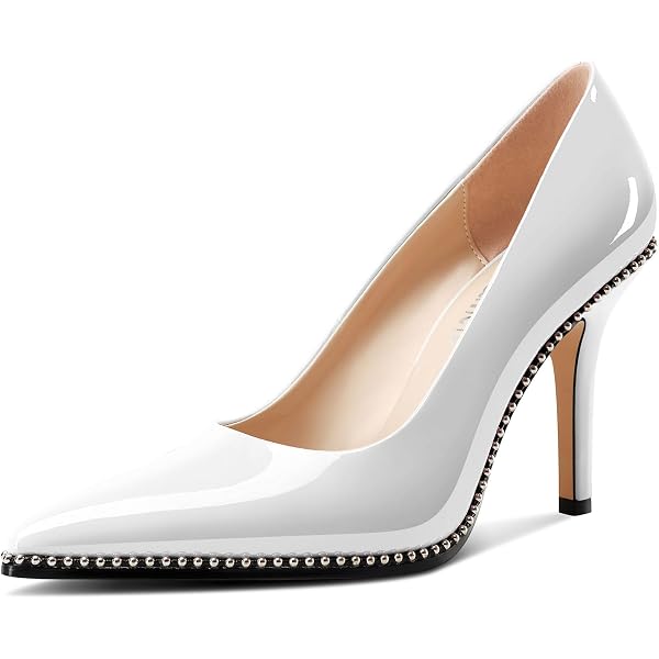 Castamere Escarpins Femme Talon Aiguille 9CM - Chaussures Classiques Sexy Bout Pointu Slip-On