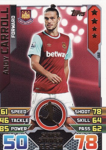 Preisvergleich Produktbild Match Attax Extra 2015 / 2016 Carroll Super Striker Karte