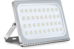 Viugreum® Projecteur LED 200W, LED Projecteur 20000LM【Ultra-Mince】 Blanc Froid 6000K, Projecteur LED Exterieur IP67, Spot Exterieur Floodlight pour Jardin Stade Garage entrepôt Magasin Atelier Dépôt