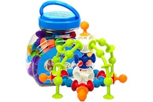 ZYZYZK BUNRUN 48 Uds, Bloques de construcción de Silicona, Bloques de Bricolaje, Juguetes ensamblados, Ventosa, construcción Divertida, Juguetes educativos, Regalos para niños