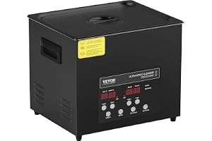 VEVOR 10 l 240 W digital ultraljudsrengörare, med skonsamt läge och förbättrad avgasning, industriell ultraljudsrengörare 40