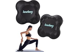 HEUCHAEY 2 sztuki poduszka na kolana do jogi, Zwarte knie Yoga Mat 20 * 20, Set van twee anti-slip knie pads, fitness knie elleboog pads,geschikt voor yoga, pilates, knie bescherming, elleboog bescherming