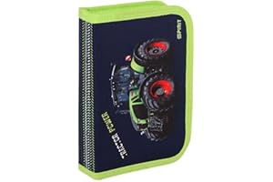 FUN UNLIMITED TTS Schüler-Etui Traktor 28 teilig 1-Zipper
